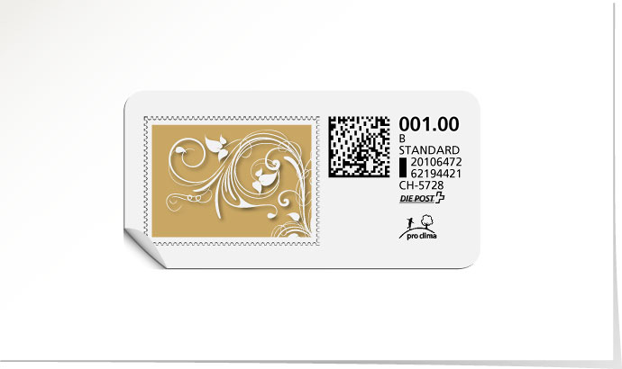 B-Post-Briefmarke 648 gold