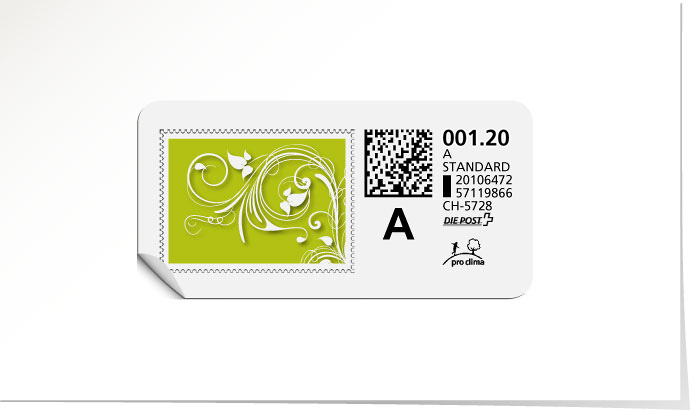 A-Post-Briefmarke 648 lime tonic