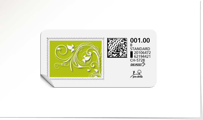 B-Post-Briefmarke 648 lime tonic