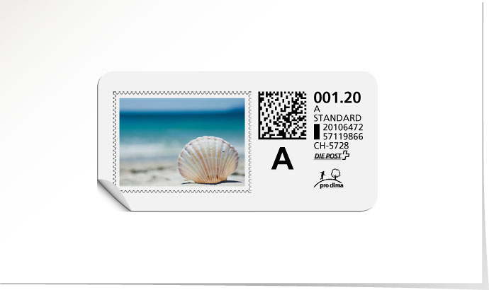 A-Post-Briefmarke 649 riviera blue