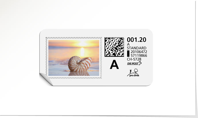 A-Post-Briefmarke 649 violet