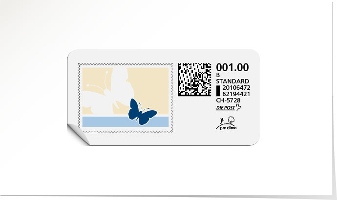 B-Post-Briefmarke 651 bleuet