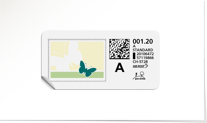 A-Post-Briefmarke 651 riviera blue