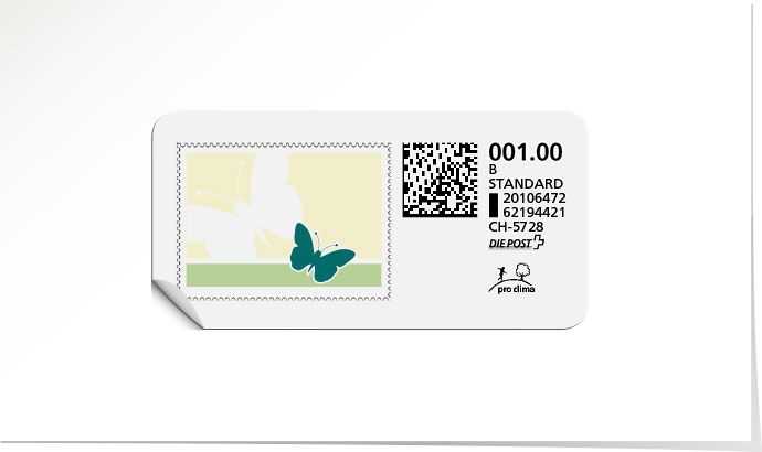 B-Post-Briefmarke 651 riviera blue
