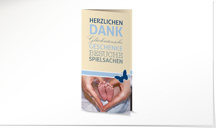 Dankeskarte Geburt 651 Dankeskarte Geburt