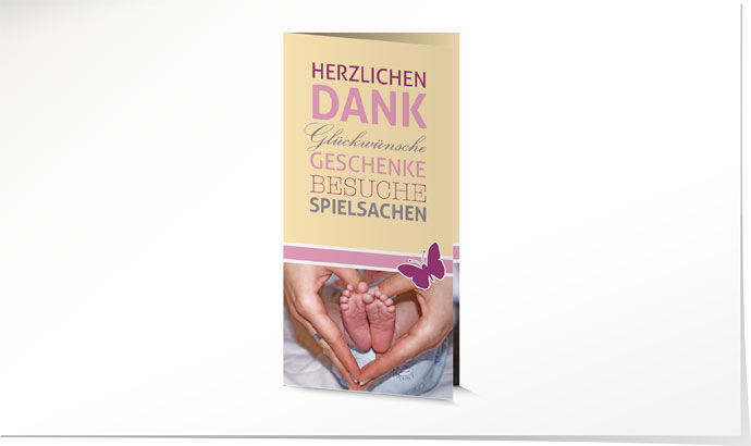 Dankeskarte Geburt 651 Dankeskarte Geburt