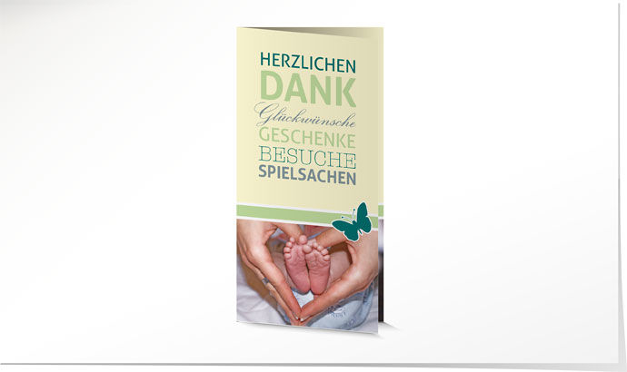 Dankeskarte Geburt 651 Dankeskarte Geburt