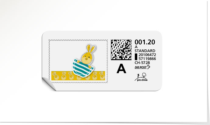 A-Post-Briefmarke 652 riviera blue