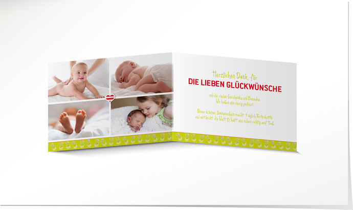 Dankeskarte Geburt 652 Dankeskarte Geburt