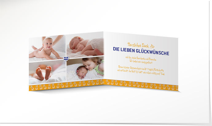 Dankeskarte Geburt 652 Dankeskarte Geburt