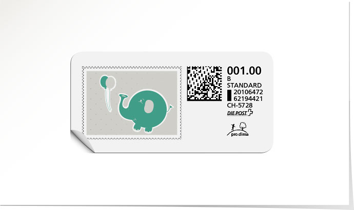 B-Post-Briefmarke 654 tuerkis