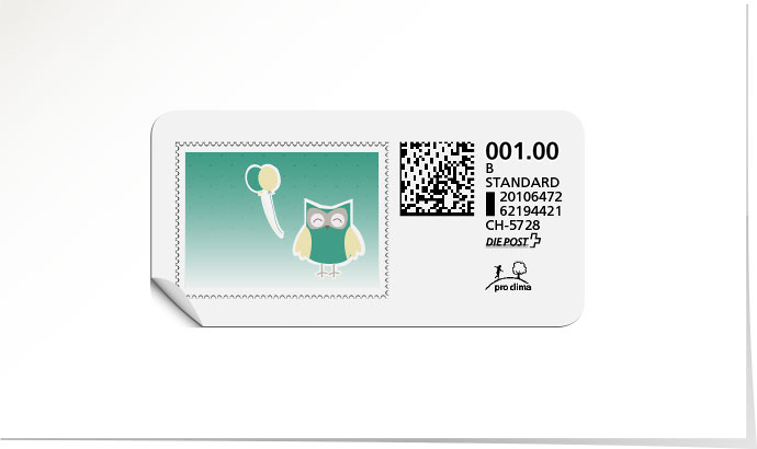B-Post-Briefmarke 655 tuerkis