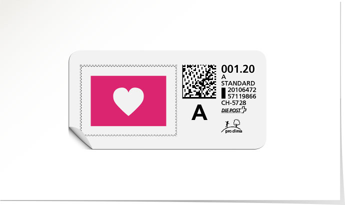 A-Post-Briefmarke 657 cosmo pink