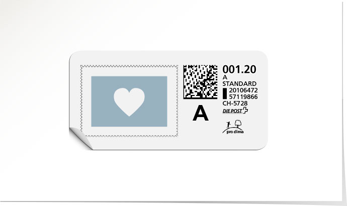A-Post-Briefmarke 657 hellblau