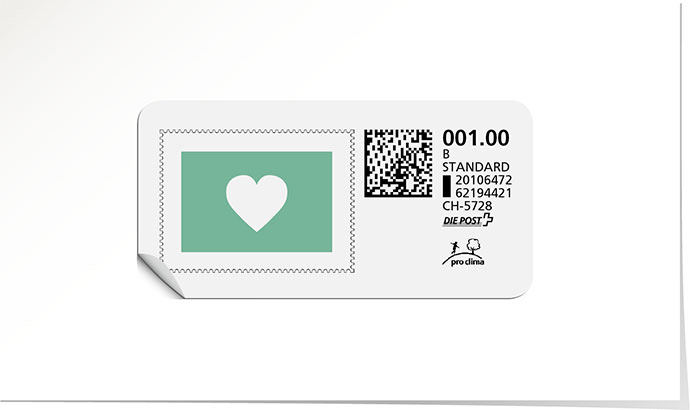 B-Post-Briefmarke 657 türkis