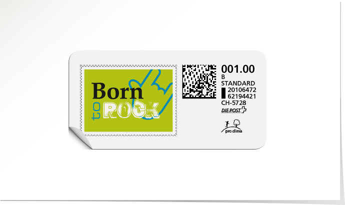 B-Post-Briefmarke 659 lime tonic