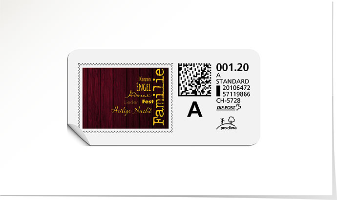 A-Post-Briefmarke 683 goldgelb