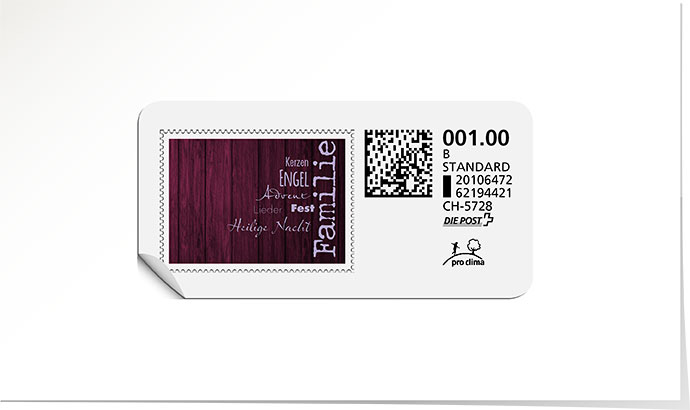 B-Post-Briefmarke 683 lavendel
