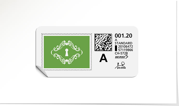 A-Post-Briefmarke 684 pistache