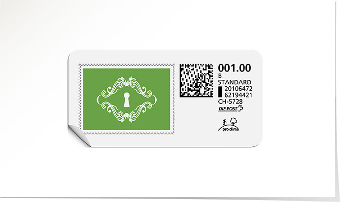 B-Post-Briefmarke 684 pistache
