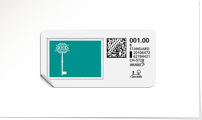 B-Post-Briefmarke 688 riviera blue