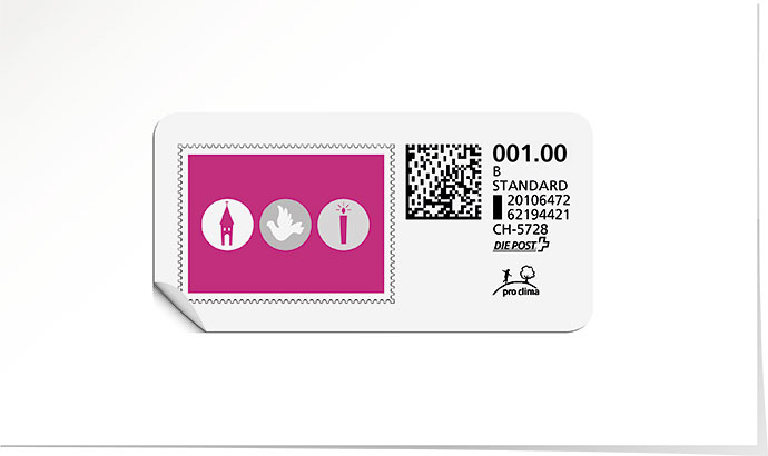 B-Post-Briefmarke 694 cosmo pink