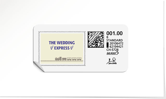 B-Post-Briefmarke 695 indigo blue
