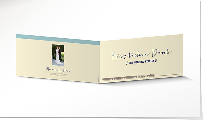 Dankeskarte Hochzeit 695 Dankeskarte Hochzeit