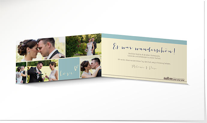 Dankeskarte Hochzeit 695 Dankeskarte Hochzeit