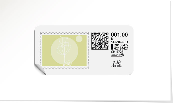 B-Post-Briefmarke 698 lime tonic