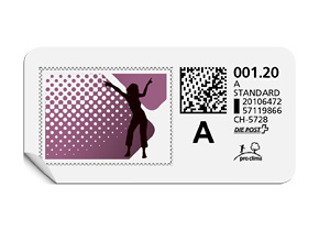 A-Post-Briefmarke 699 deep purple