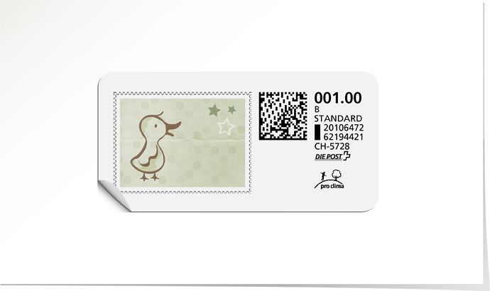 B-Post-Briefmarke 706 grün