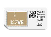 B-Post-Briefmarke 707
