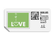 B-Post-Briefmarke 707
