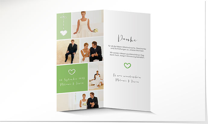 Dankeskarte Hochzeit 707 Dankeskarte Hochzeit
