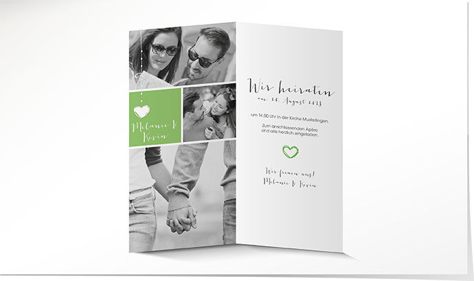 Hochzeitseinladung 707 Hochzeitskarte