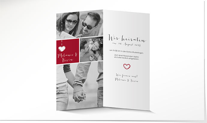 Hochzeitseinladung 707 Hochzeitskarte