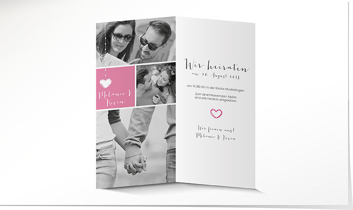 Hochzeitseinladung 707 Hochzeitskarte