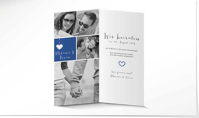 Hochzeitseinladung 707 Hochzeitskarte