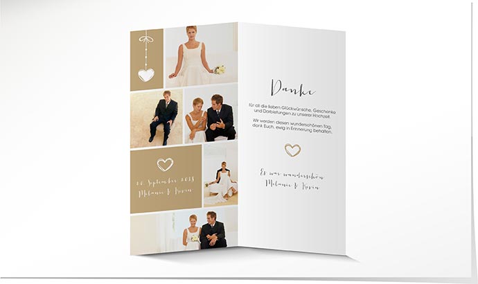 Dankeskarte Hochzeit 707 Dankeskarte Hochzeit