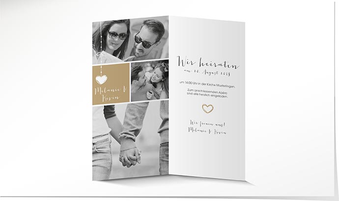 Hochzeitseinladung 707 Hochzeitskarte