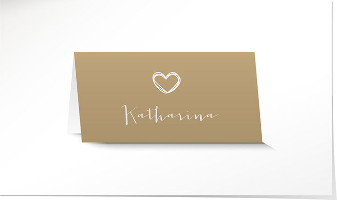 Tischkarte Hochzeit 707 Tischkarte