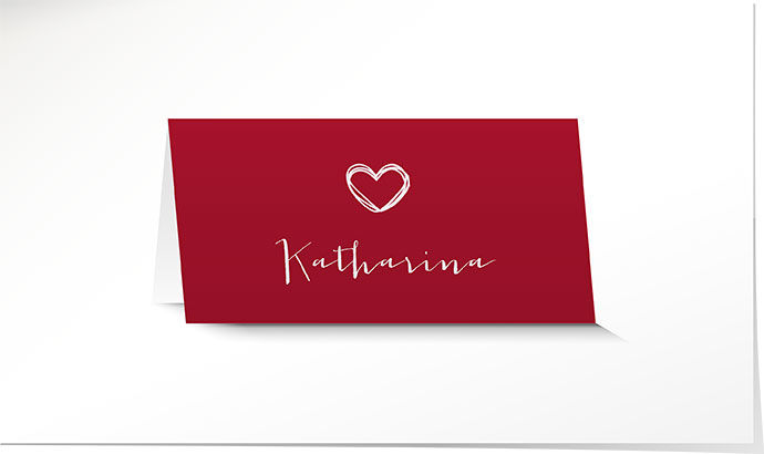 Tischkarte Hochzeit 707 Tischkarte