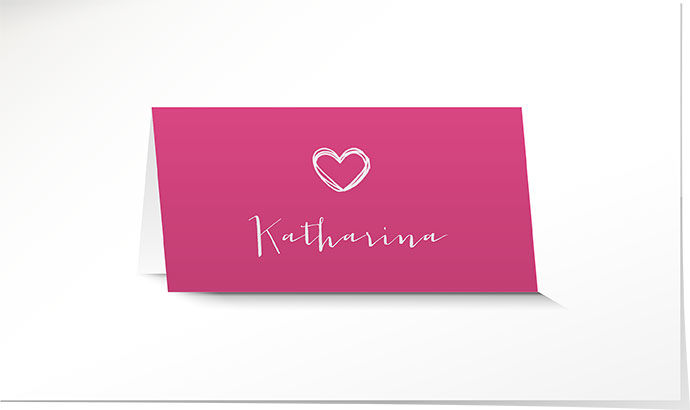 Tischkarte Hochzeit 707 Tischkarte