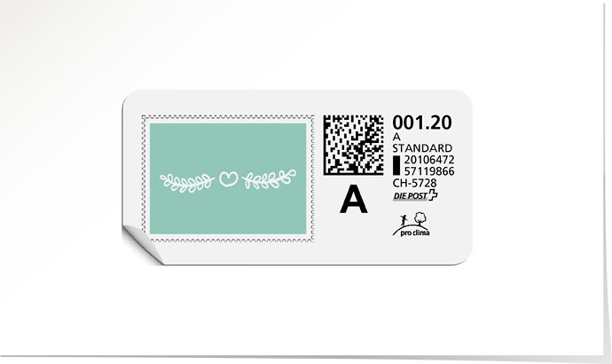 A-Post-Briefmarke 708 kiwi