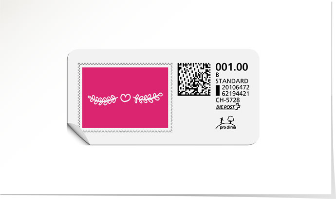 B-Post-Briefmarke 708 cosmo pink