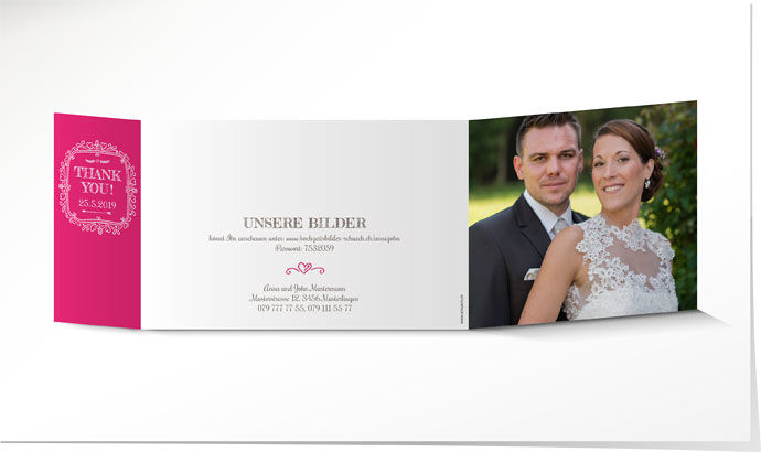 Dankeskarte Hochzeit 708 Dankeskarte Hochzeit