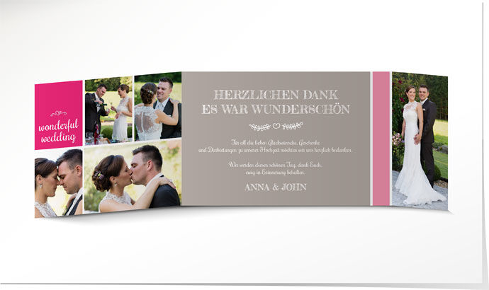 Dankeskarte Hochzeit 708 Dankeskarte Hochzeit