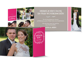 Dankeskarte Hochzeit 708