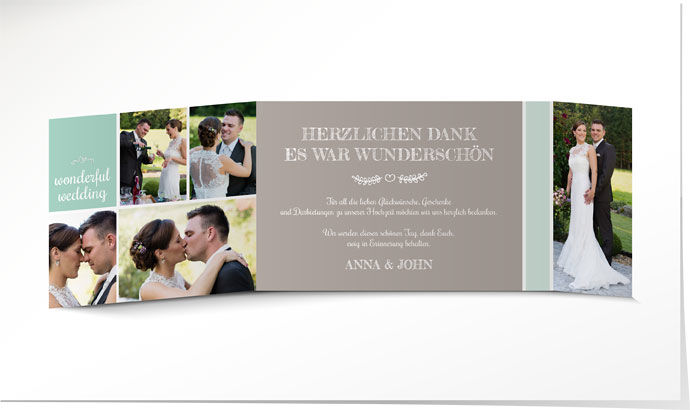 Dankeskarte Hochzeit 708 Dankeskarte Hochzeit
